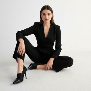 Vintage by Jeffrey Campbell Black Snake Print Pointed Toe Heels - 8.5